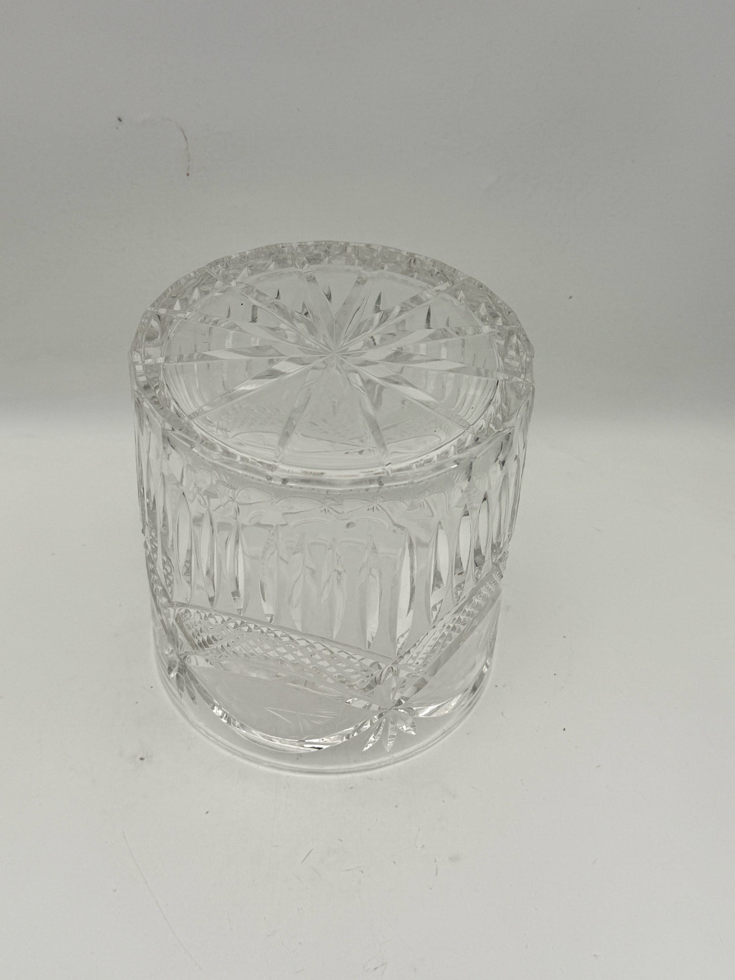 Vintage Cut Crystal Biscuit Jar