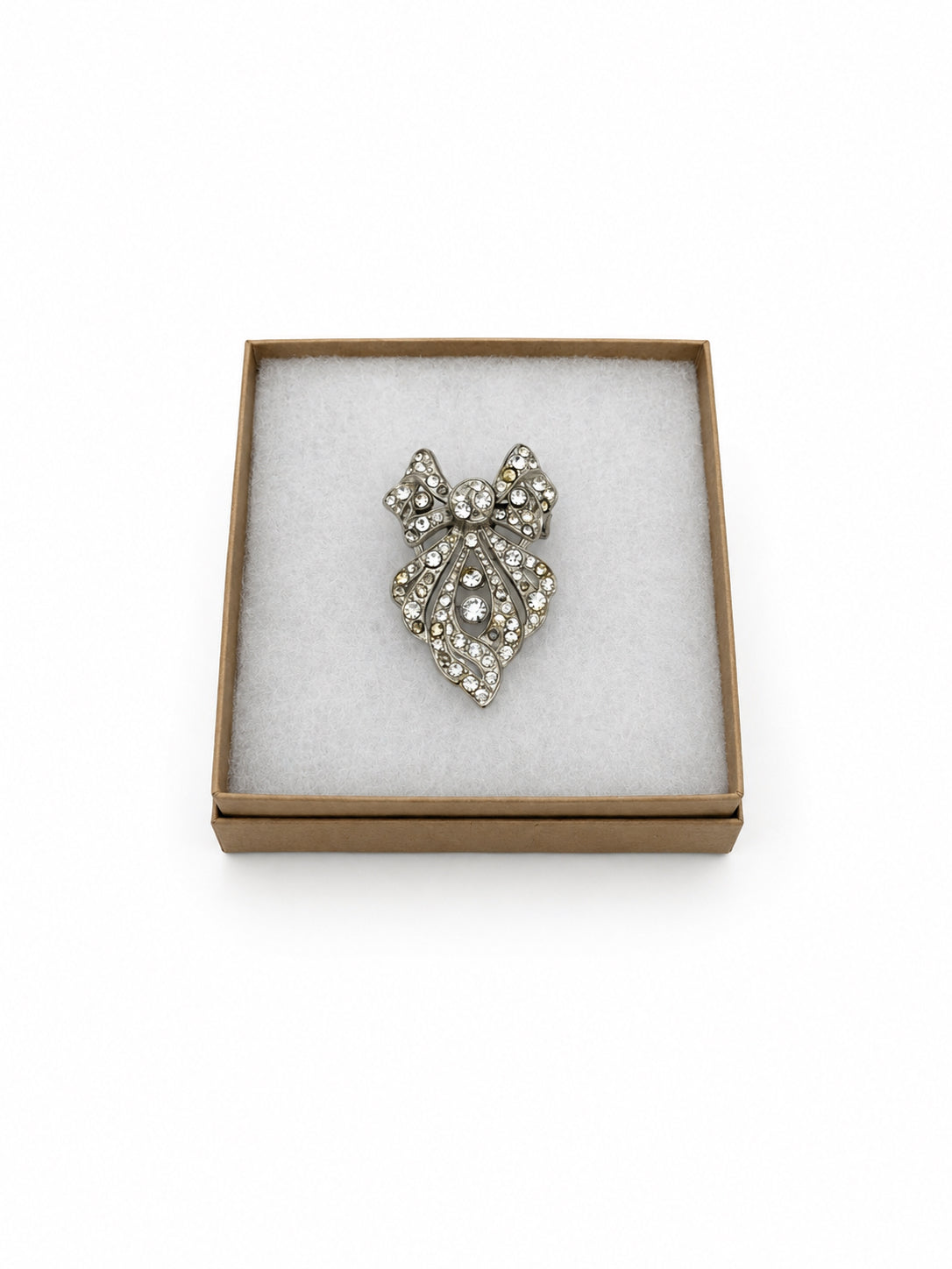 Antique Art Deco Paste Stone Brooch