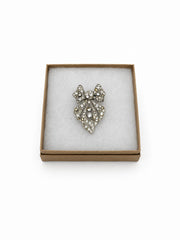 Antique Art Deco Paste Stone Brooch