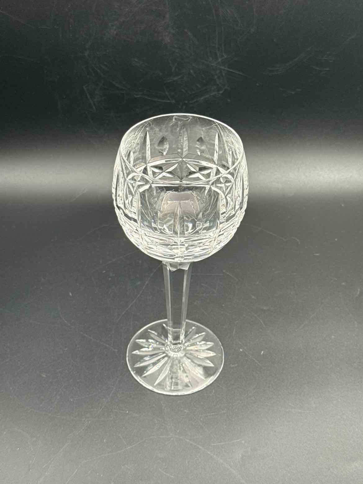 Waterford Klyemore Crystal Wine Hocks Set of 7 Cut Crystal Stemware