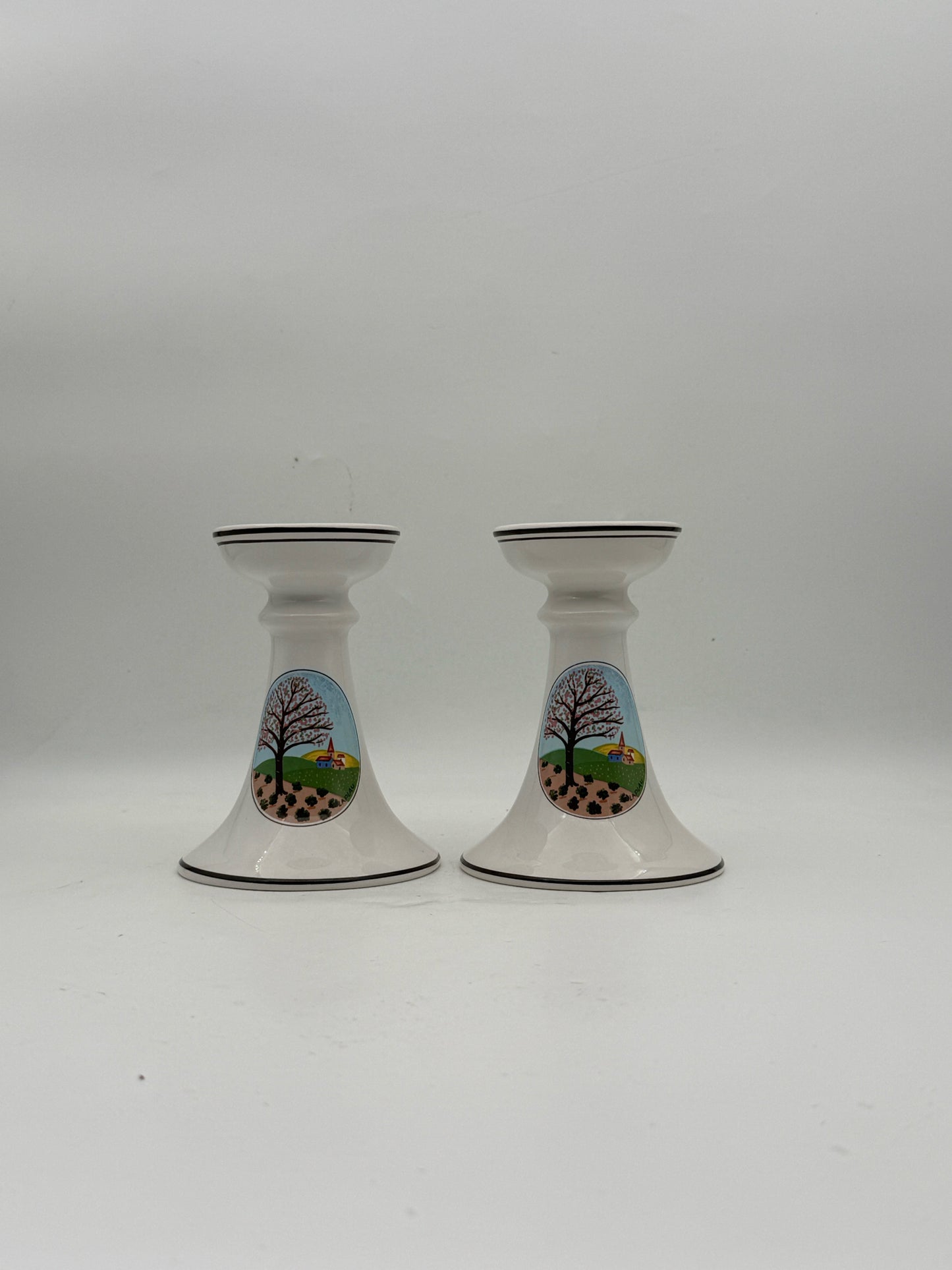 Villeroy And Boch "Design Naif" Candleholders