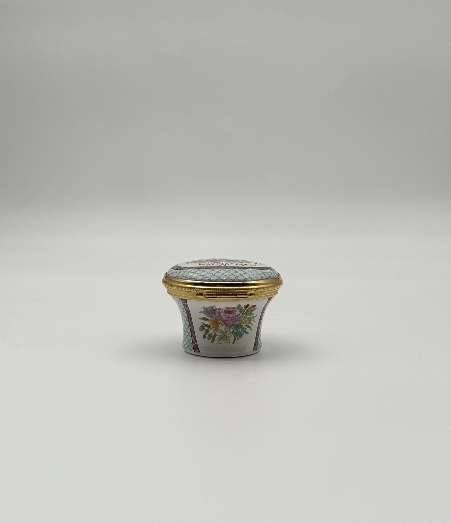 Vintage Halcyon Days Enamel Trinket Box “For Mother With Love” – 1986