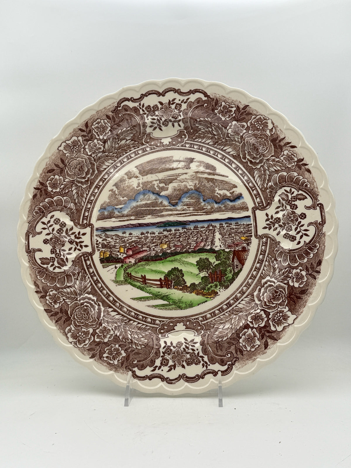 Vernon Round Hand Painted Platter