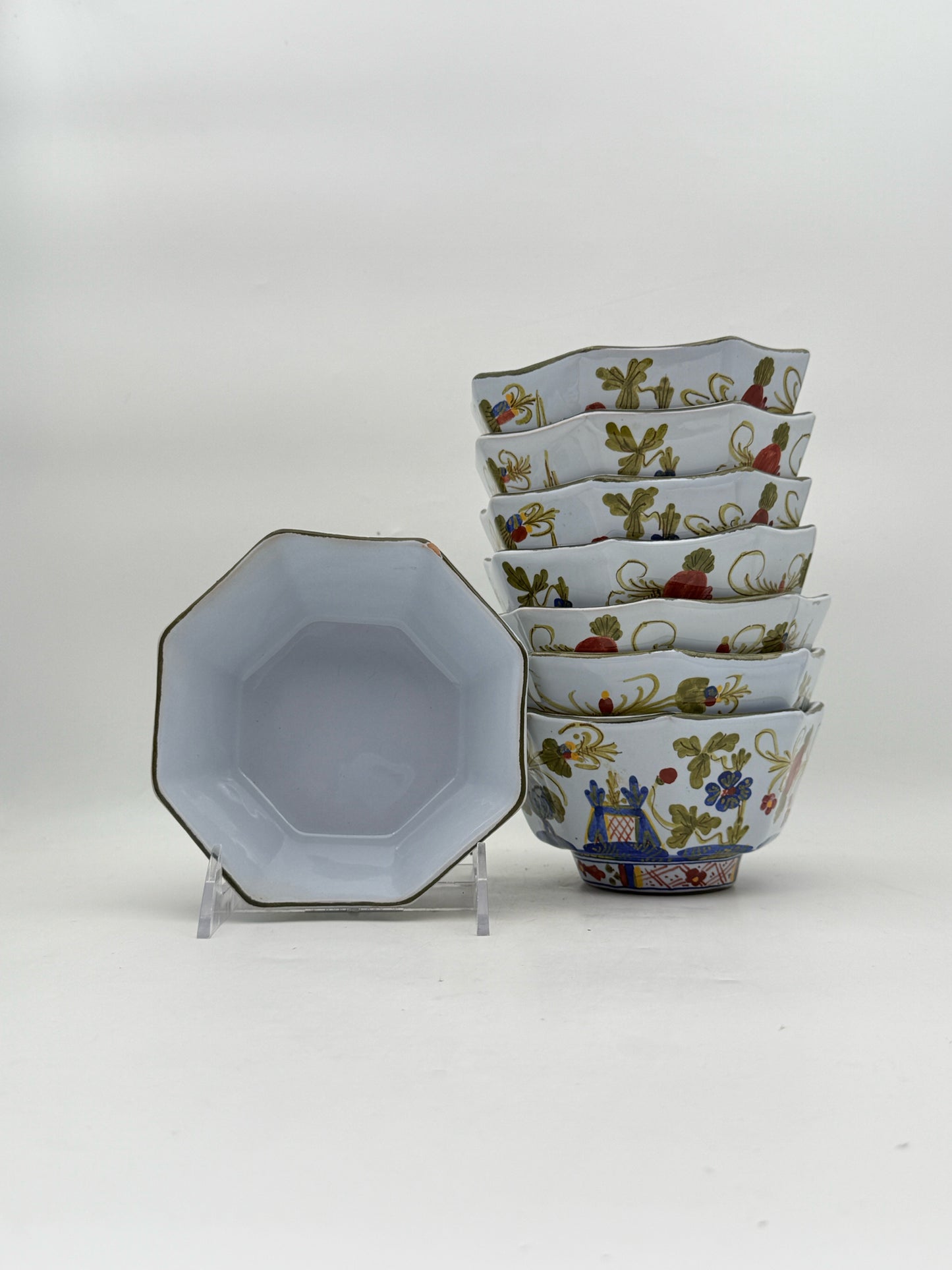 Sigma Blue Carnation 8 Person Dinnerware Set- 48 Pieces