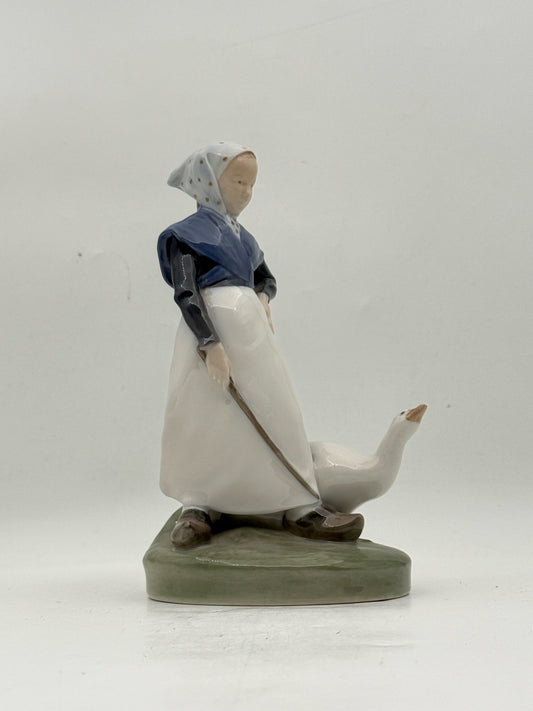 Royal Copenhagen Goose Girl Figurine