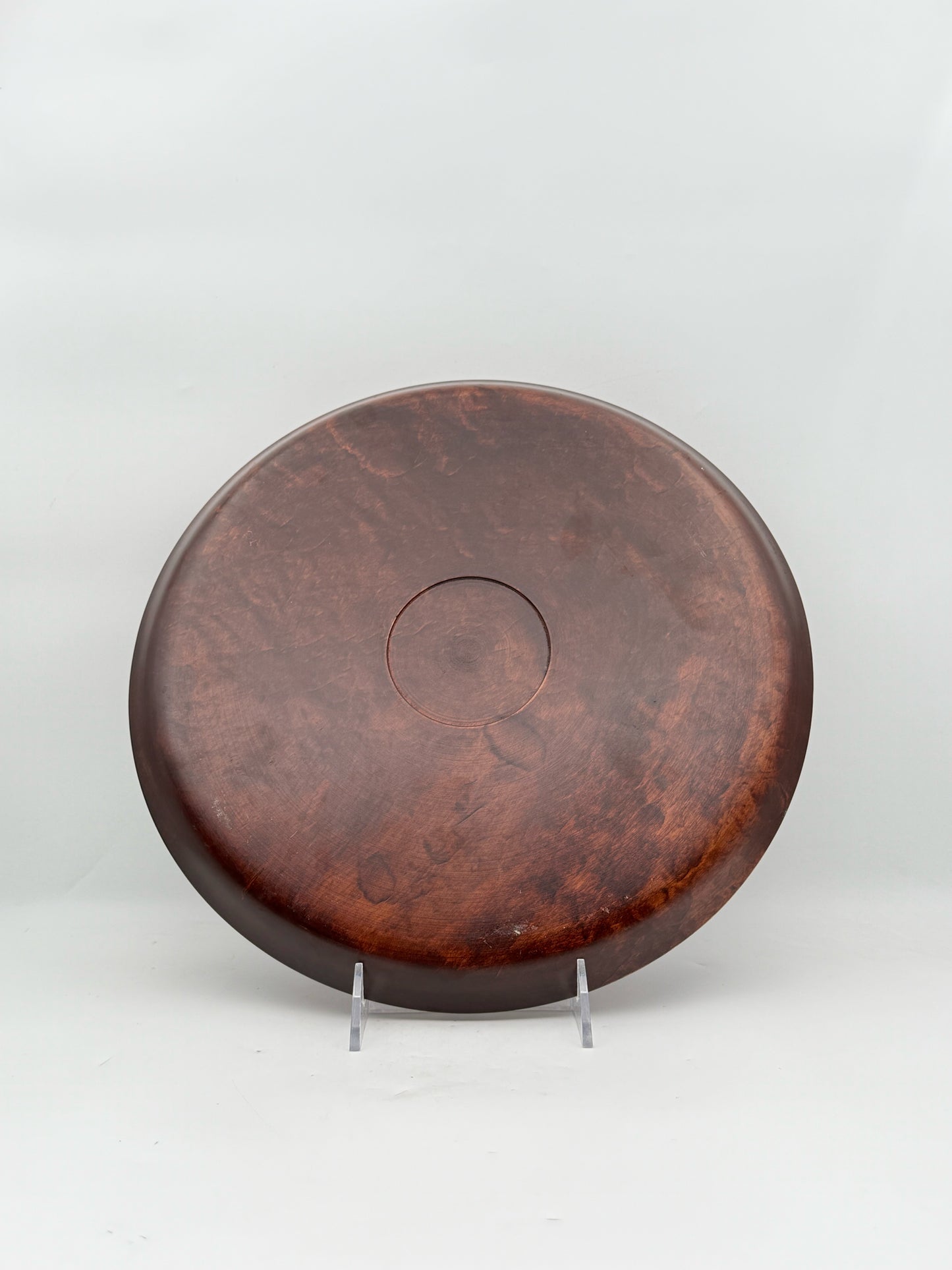 Wood Tray With Flower Details