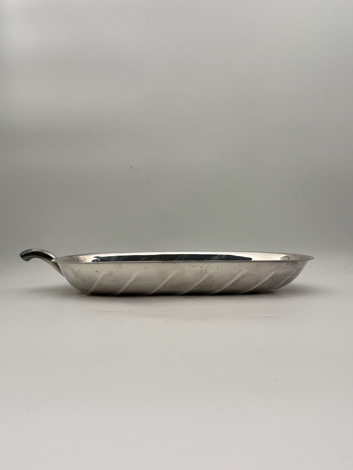 Silverplate Leaf Serving Bowl Dish