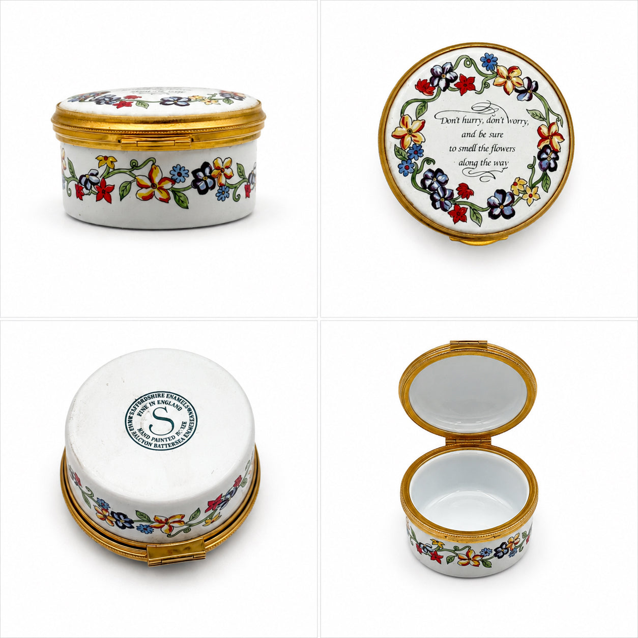 Staffordshire English Enamel Box