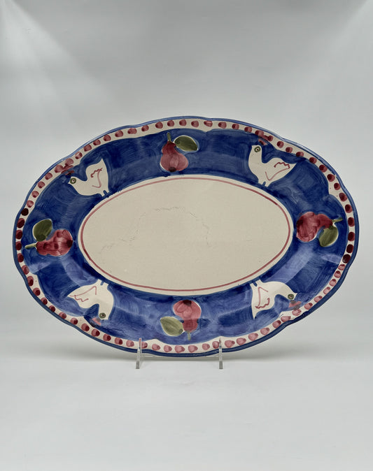 Ceramica Artistica Solimene Hand-Painted Earthenware Platter – Italy 