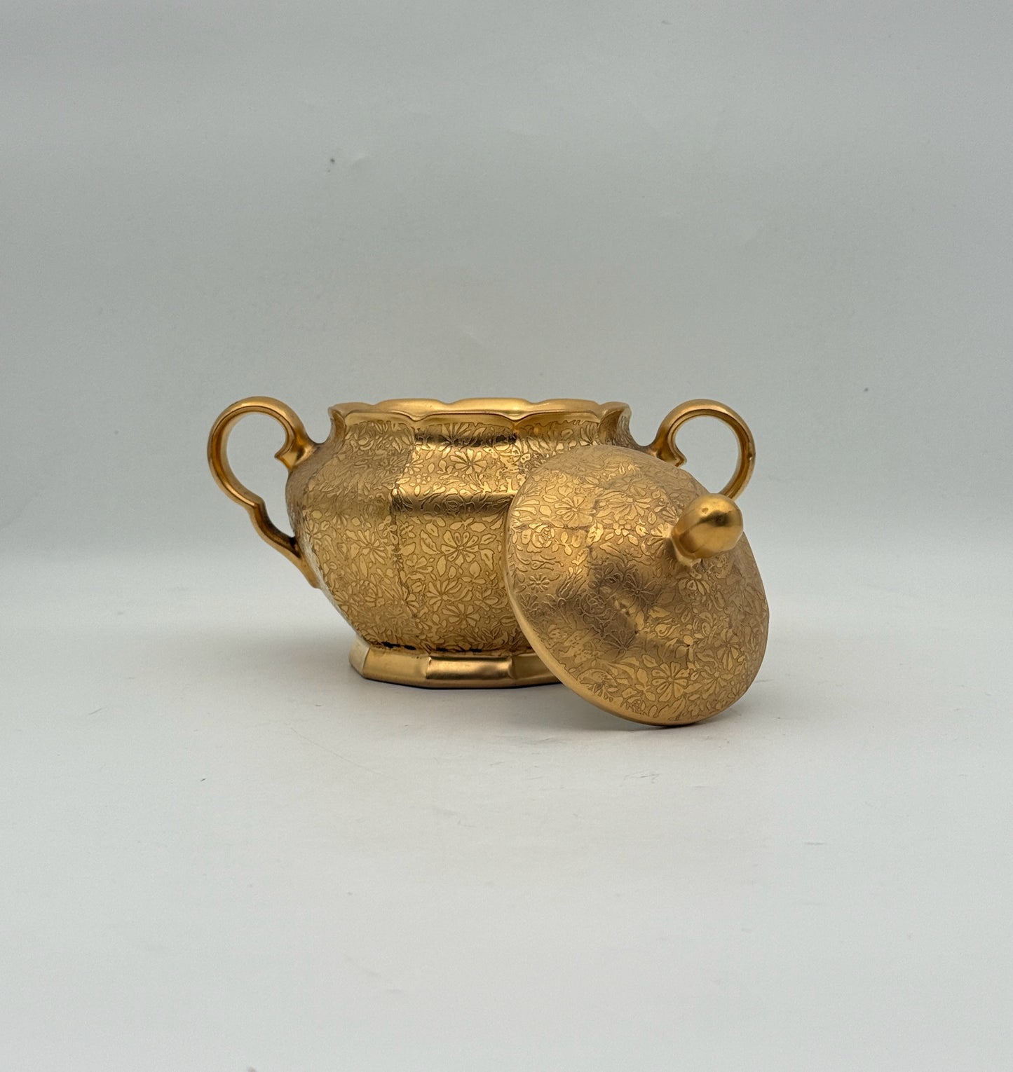 Bavarian Gold Creamer And Sugarbowl