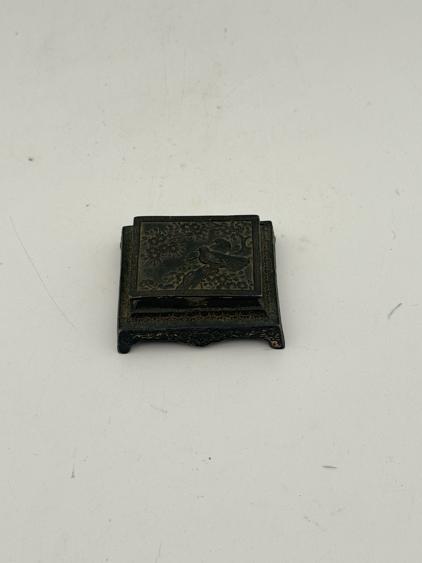Japanese Meji Period Bronze Stamp Box