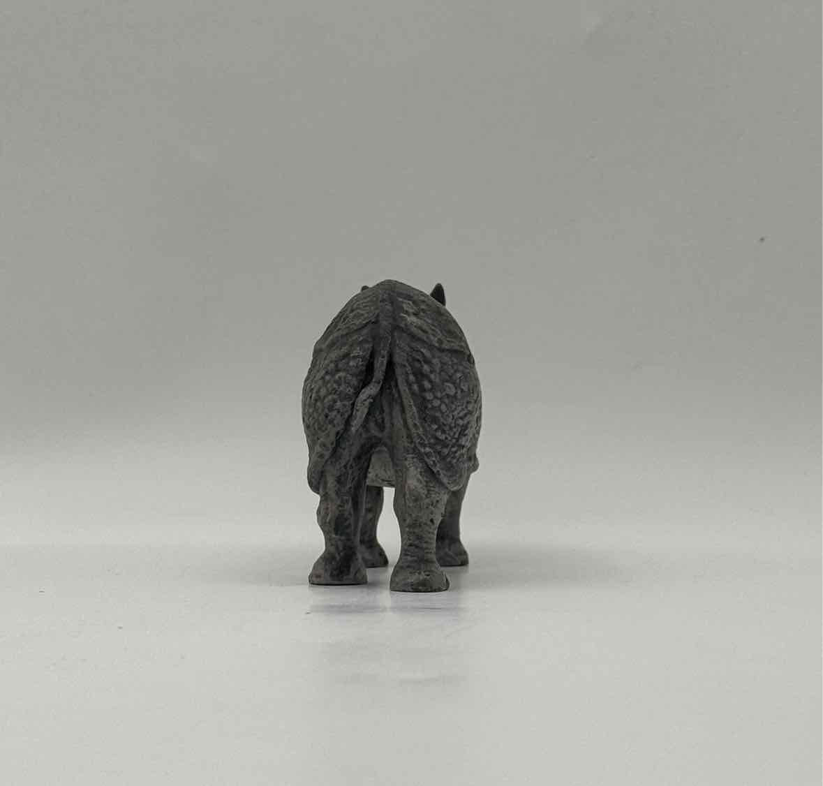 1900 Vienna Cold Painted Bronze Rhino Figurine