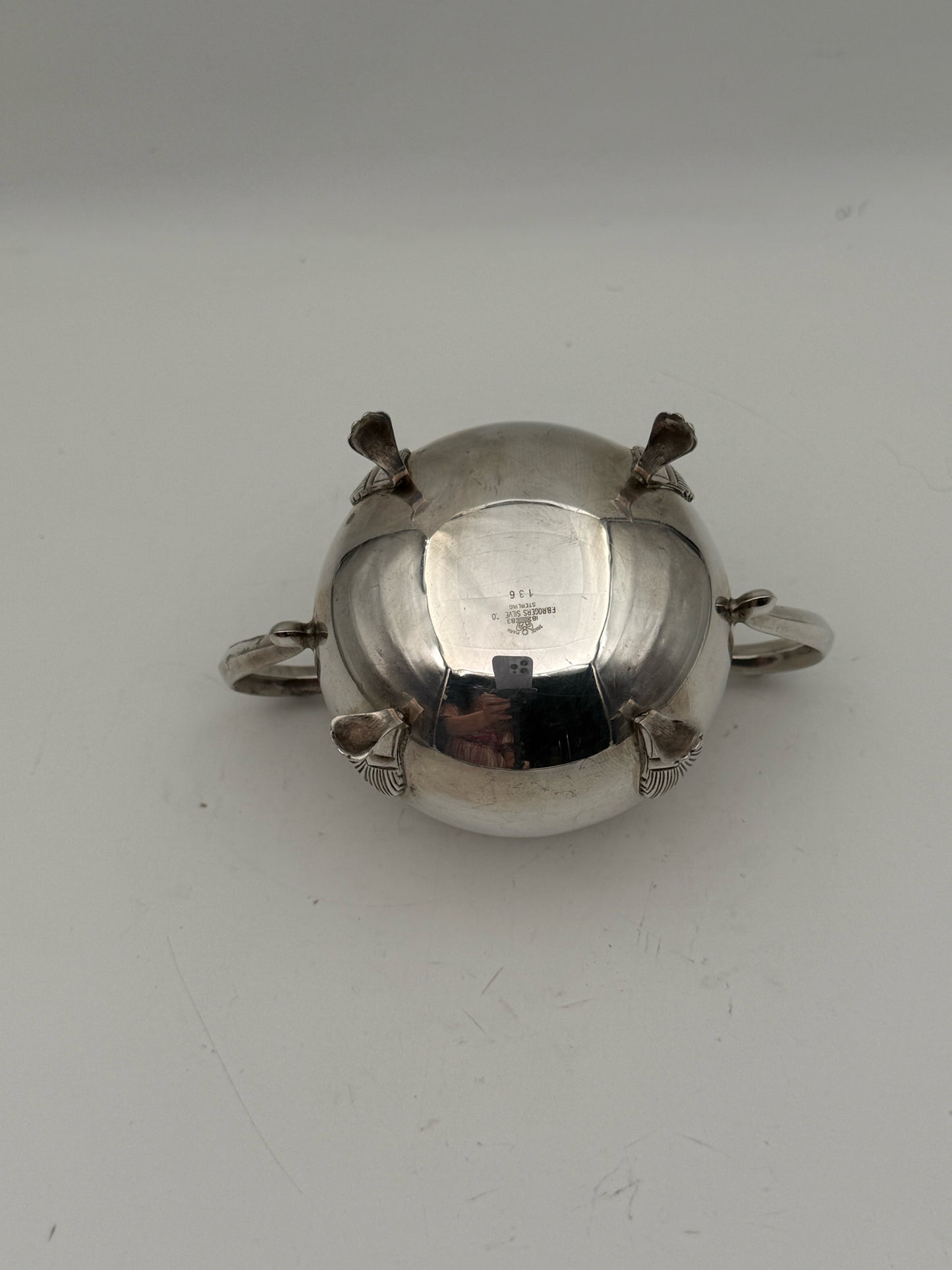 FB Rogers Sterling Silver Sugar Bowl And Creamer