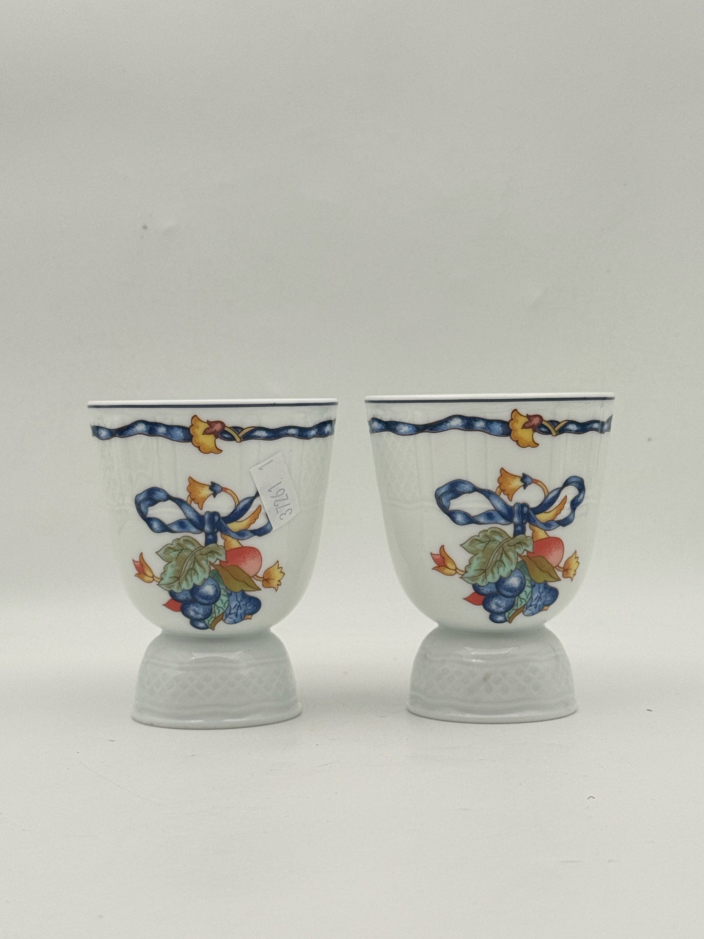 Bernardaud "Borghese" Set Of Two Egg Cups