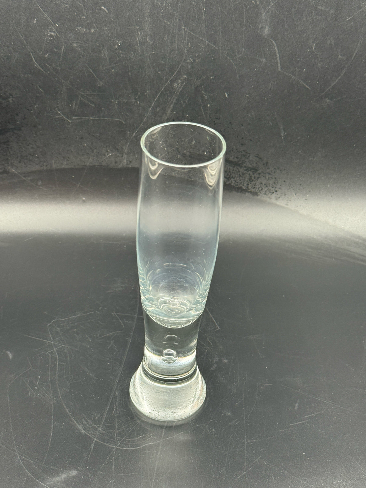 Clear Bubble Bud Vase