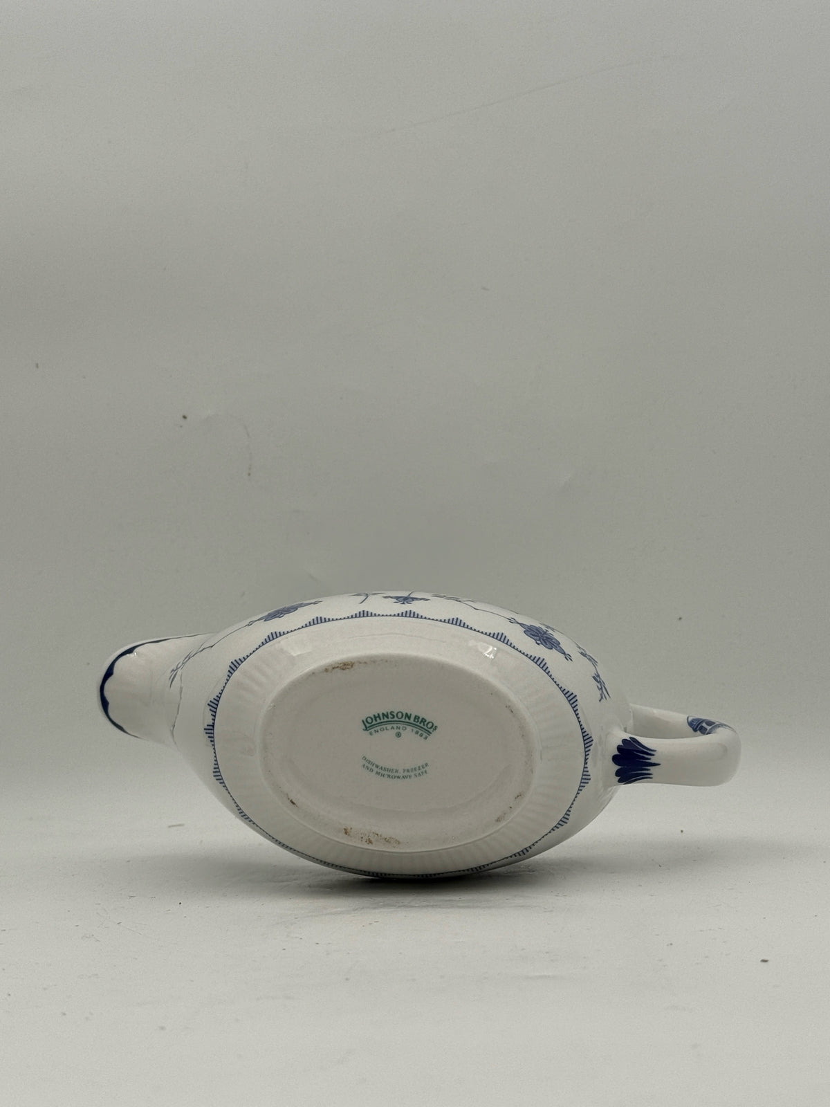 Johnson Brothers Blue And White Gravy Server