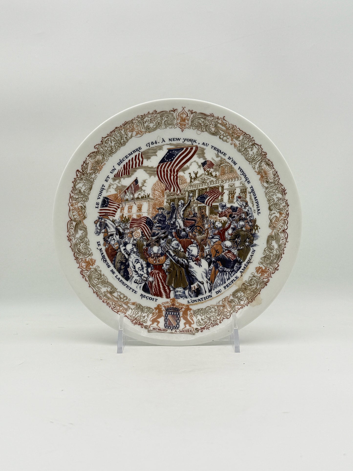Limoges American Bicentennial Decorative Plates- Set Of Five