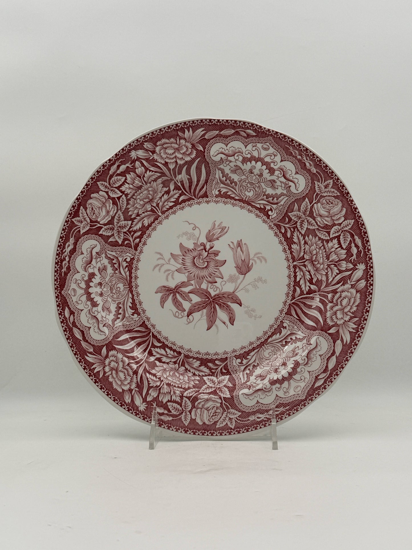 Spode Georgian Series Red Plates- Set Of 6