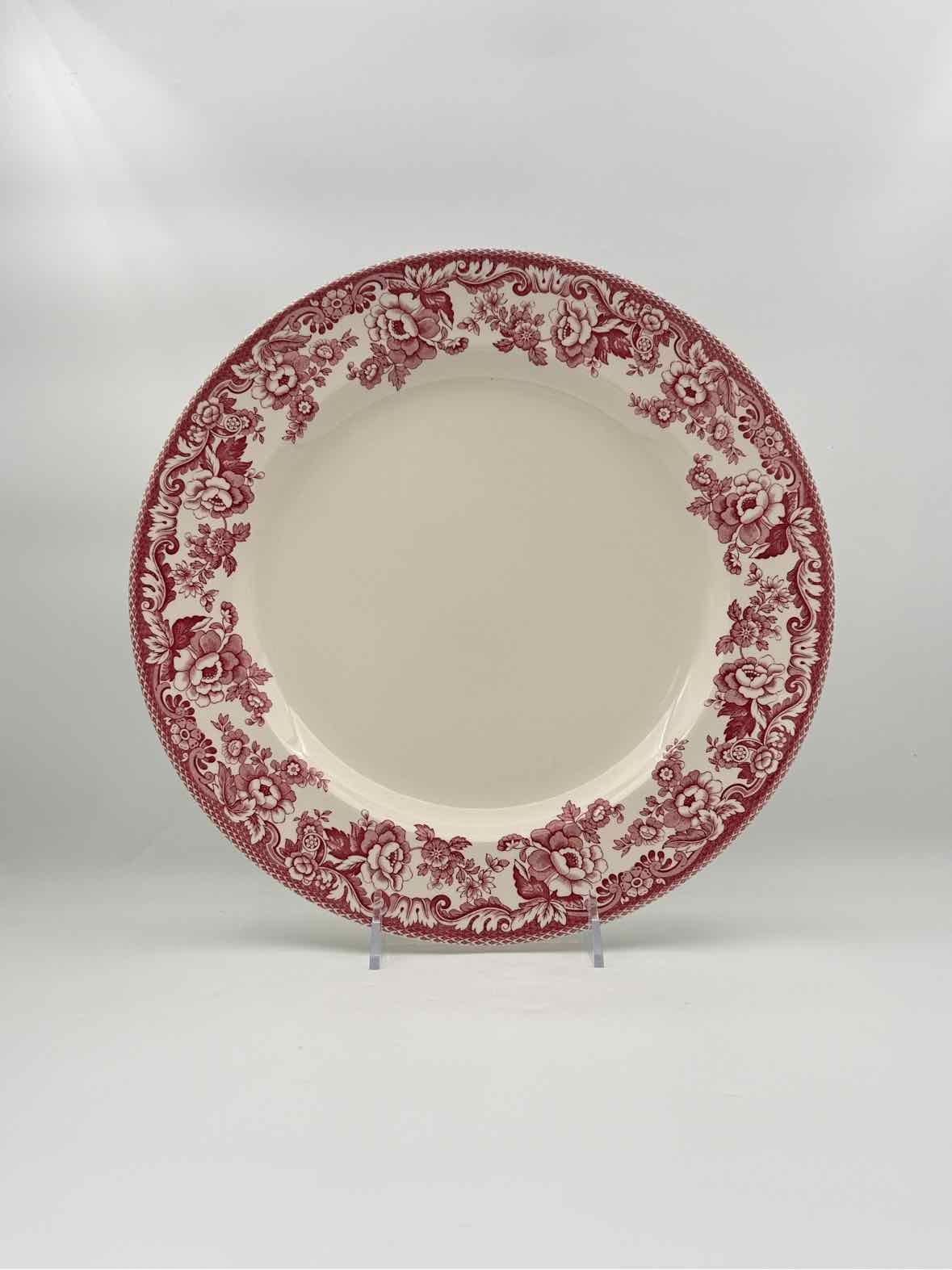 Spode Cranberry Delamere Platter Made In England
