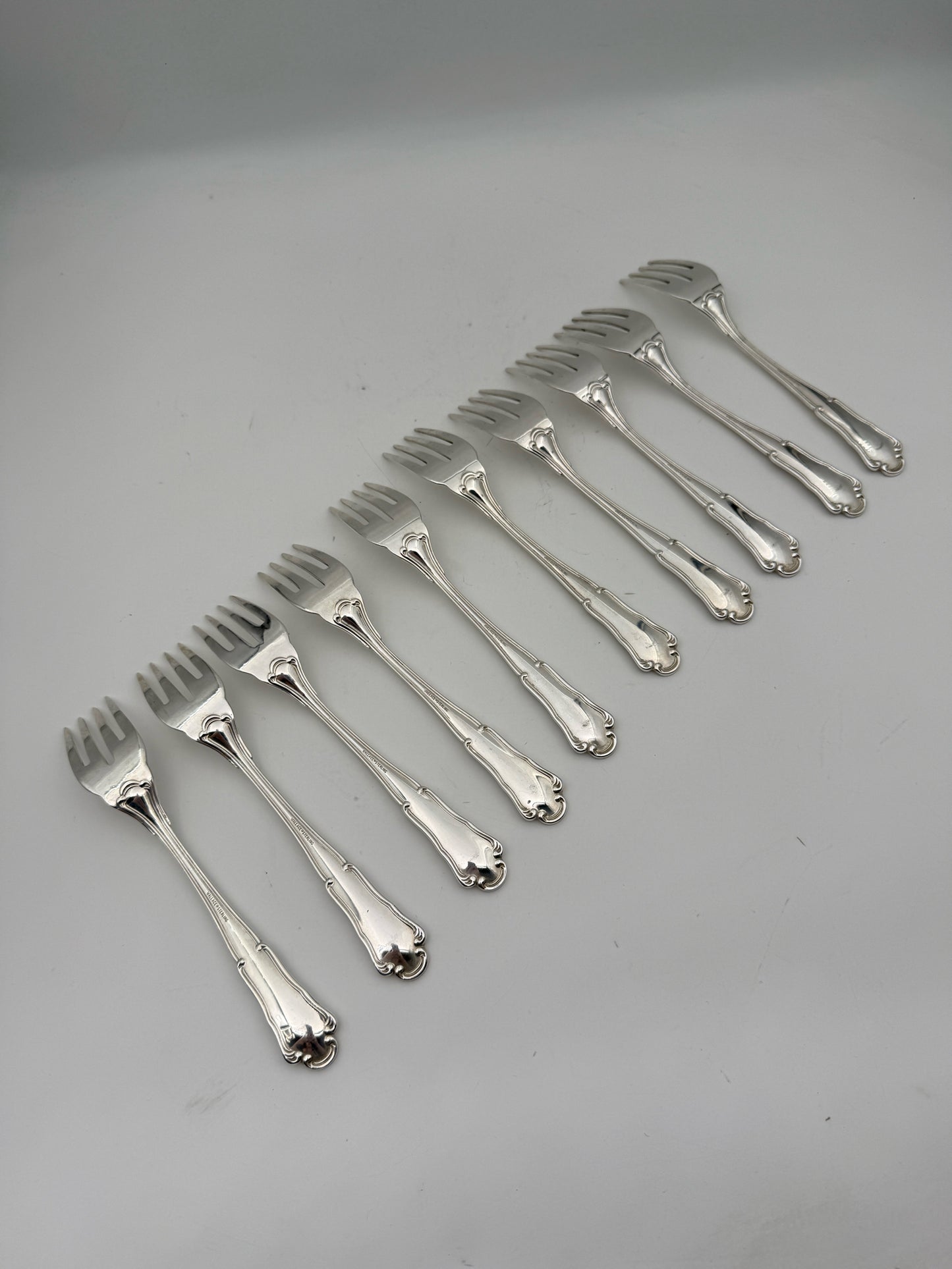 Wallace Sterling Silver 10 Person Flatware Set And 3 Serving Pieces- 53 Pieces