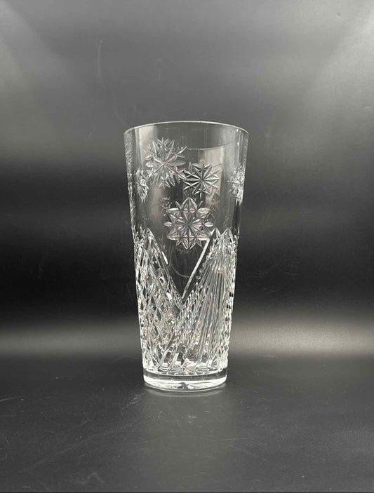 Waterford Christmas Tree Crystal Vase Ireland Holiday Cut Glass Decor