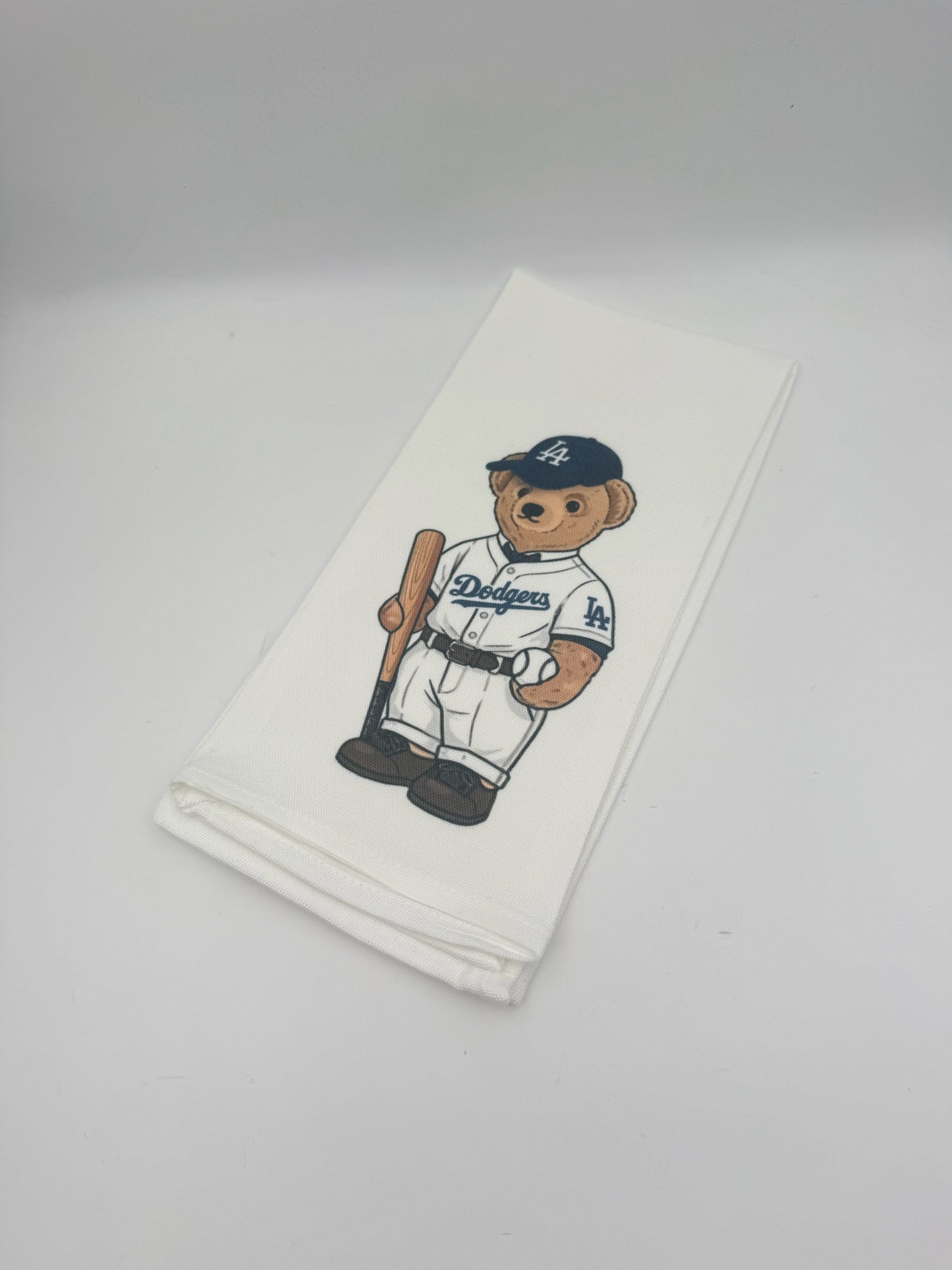 Dodgers Baseball Bear Kitchen Towel