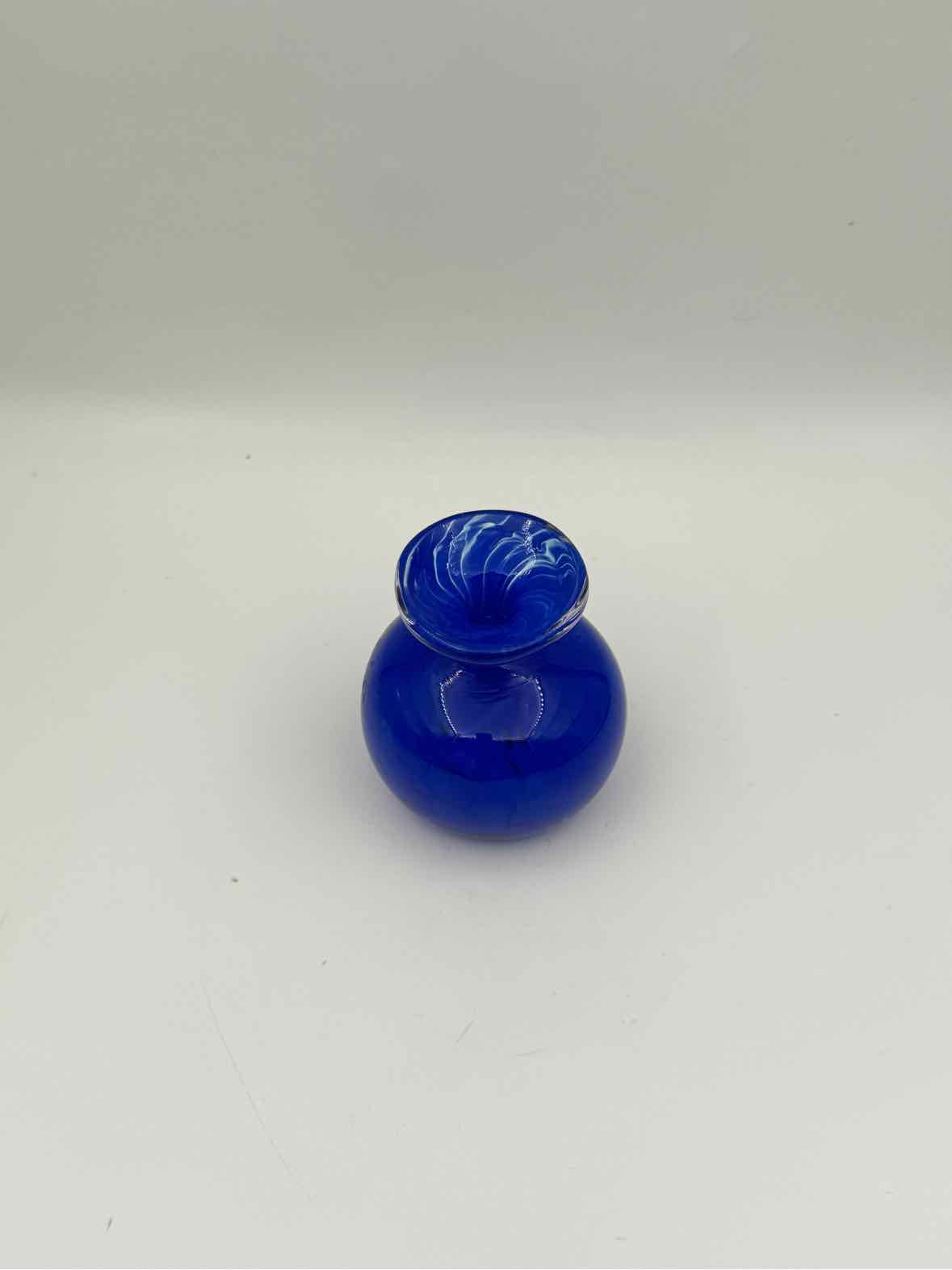 Blue Art Glass Perfume Bottle