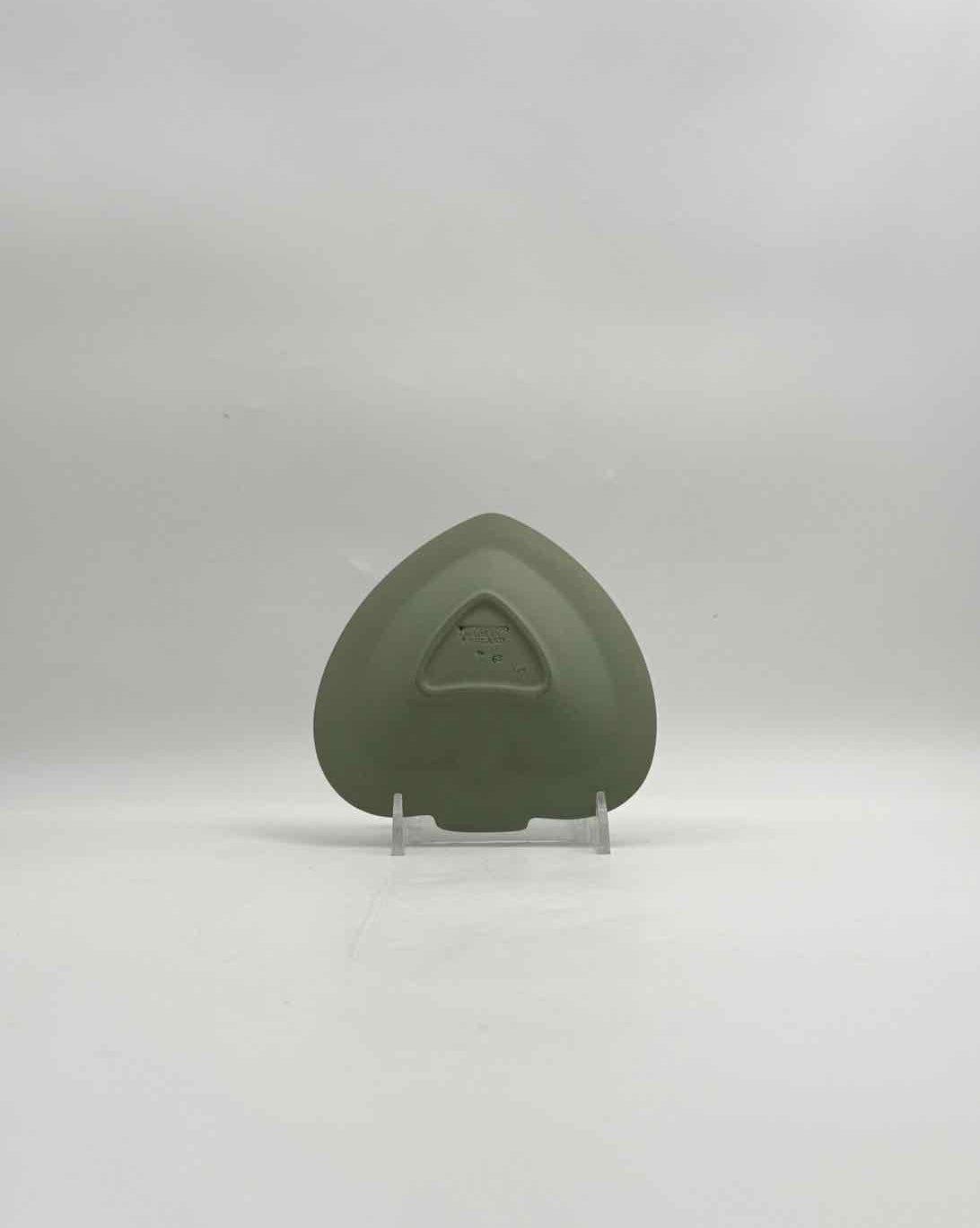 Wedgwood Jasperware Green Spade Trinket Tray Decorative Dish Art