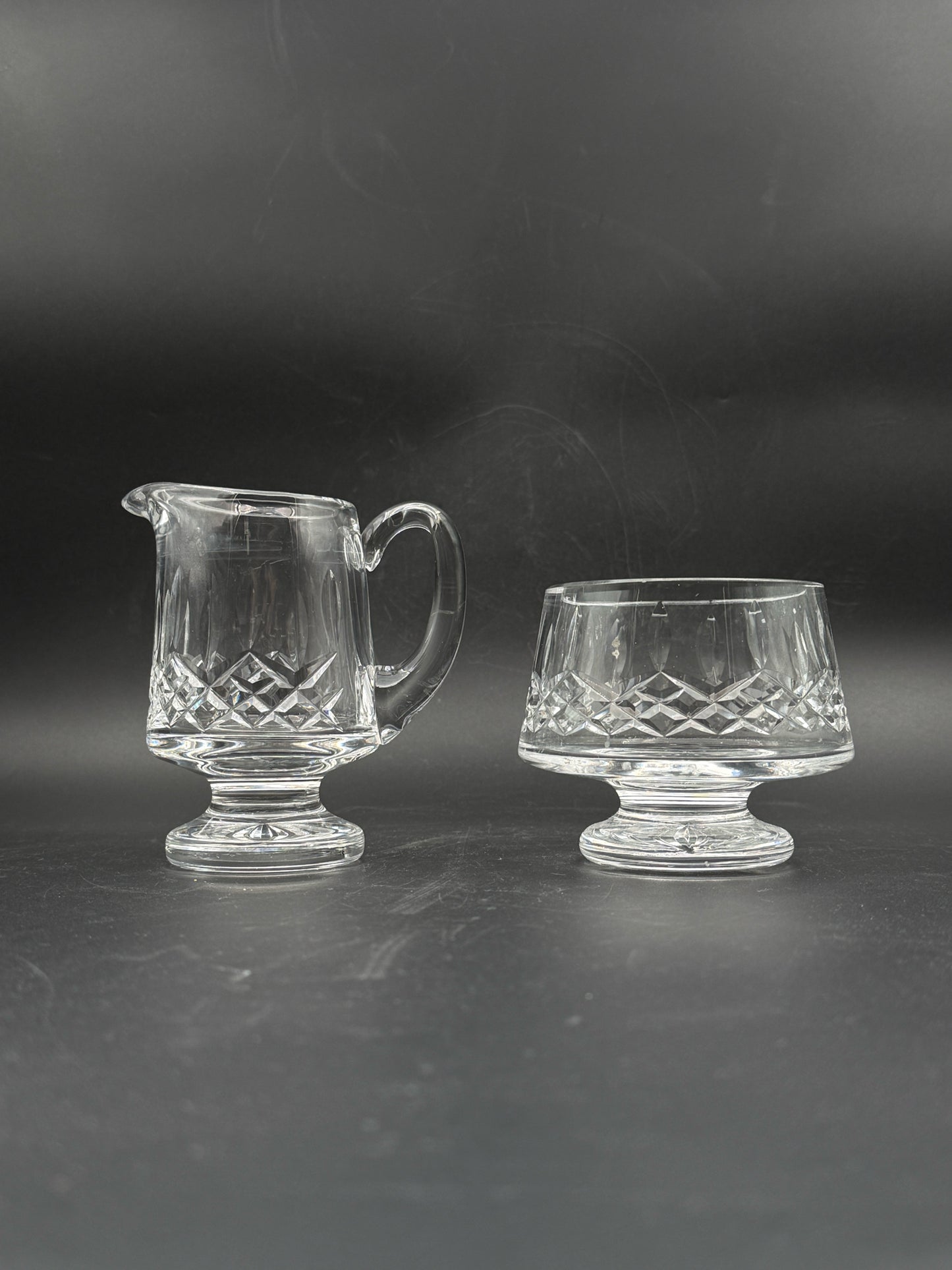 Waterford Lismore Creamer And Sugar