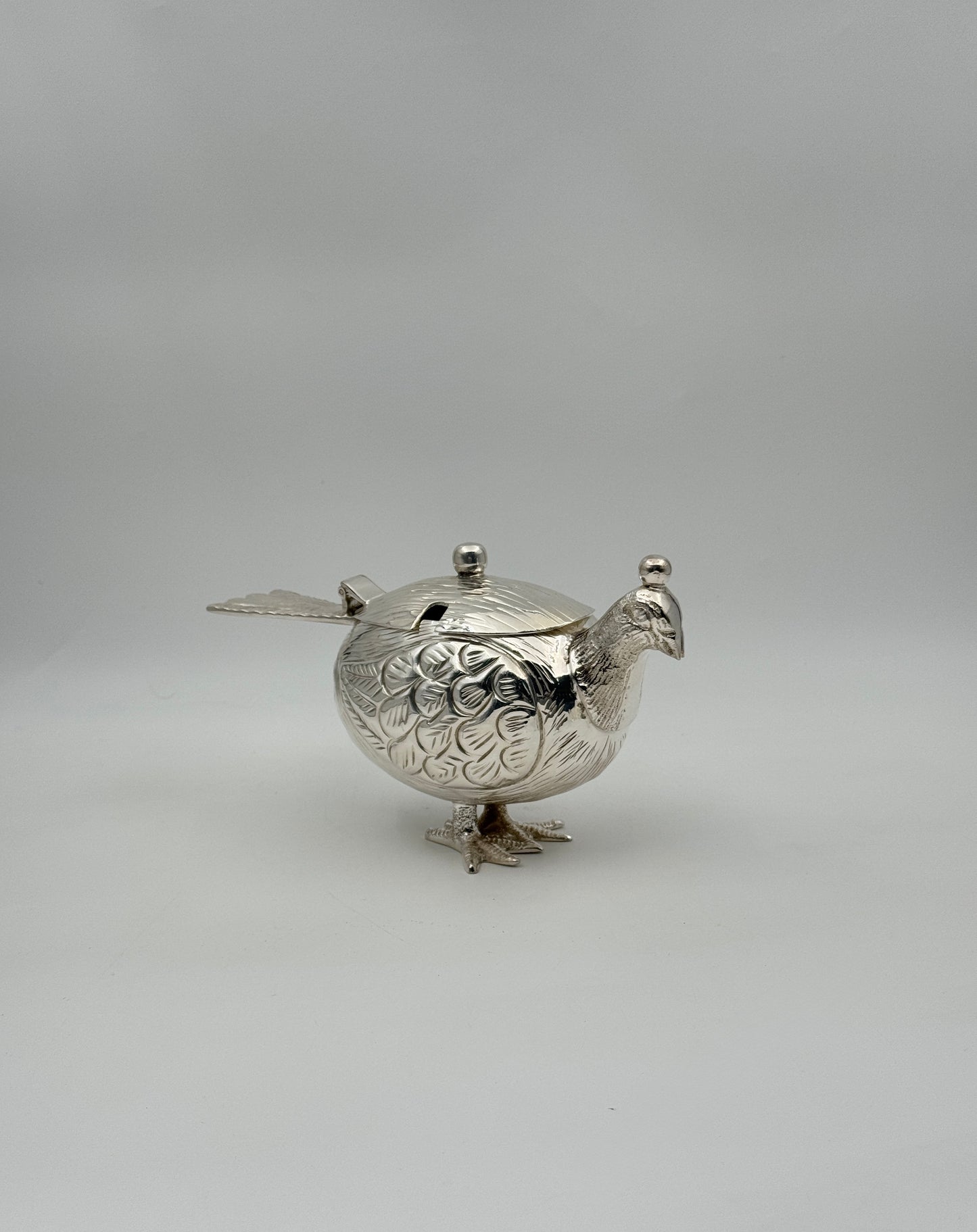 Hinged Partridge Condiment Box