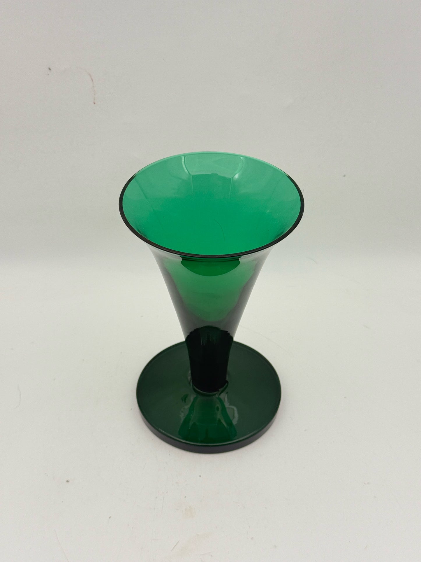 William Yeoward Green Crystal Vase