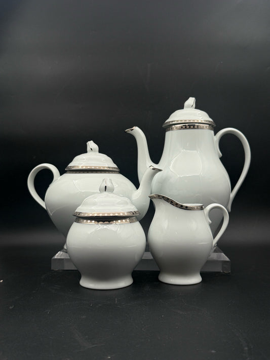 Tiffany & Co Platinum Band Dessert Set- 12 Pieces