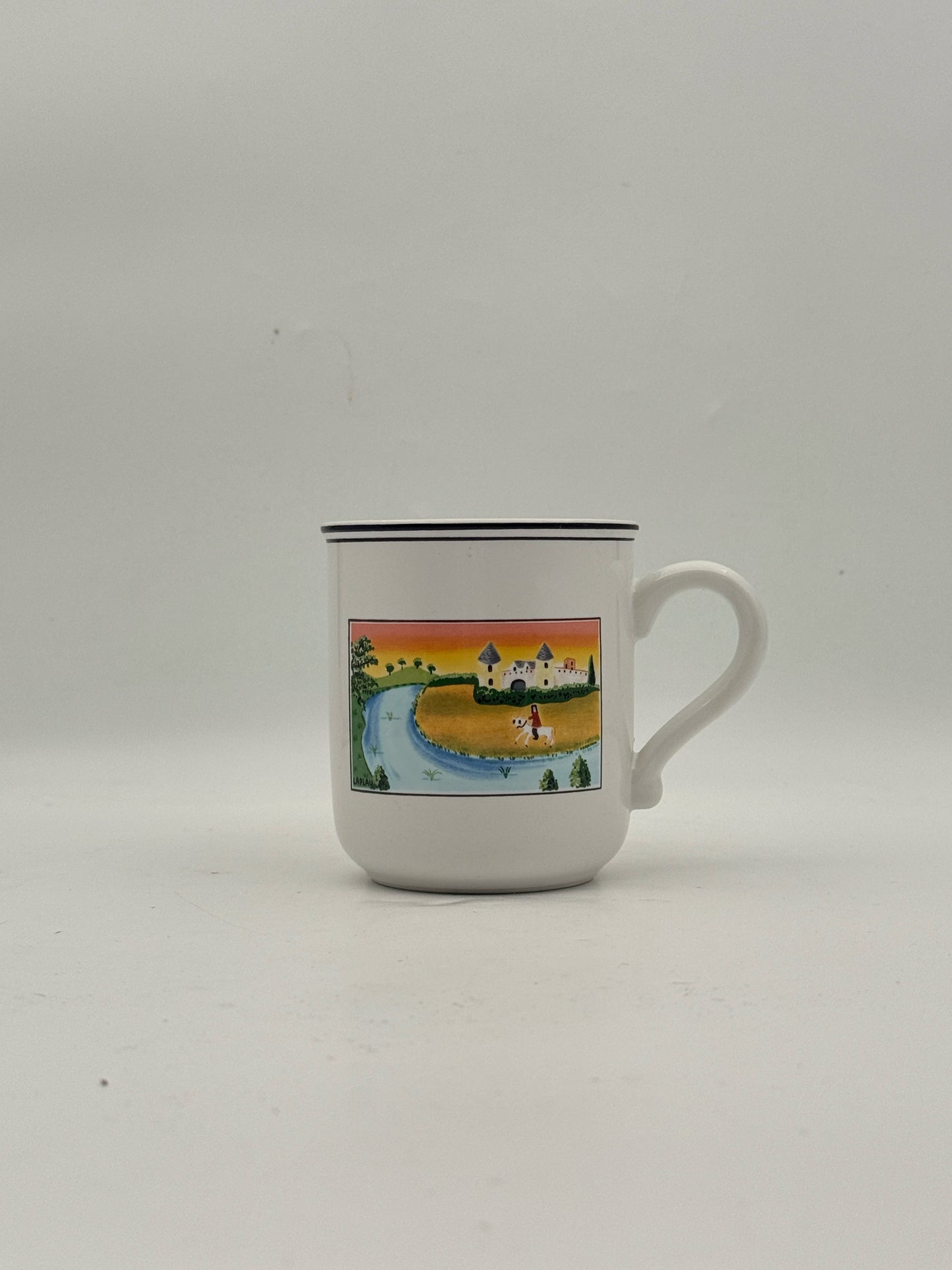Villeroy And Boch "Design Naif" Pastoral Mugs- Set Of 4