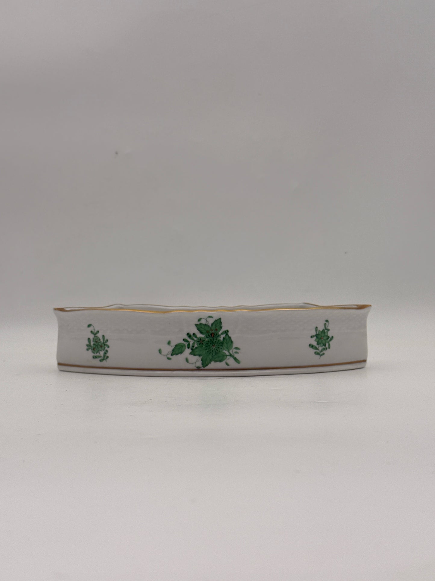 Herend Green Chinese Bouquet Surtout De Table Centerpiece- 16 Pieces