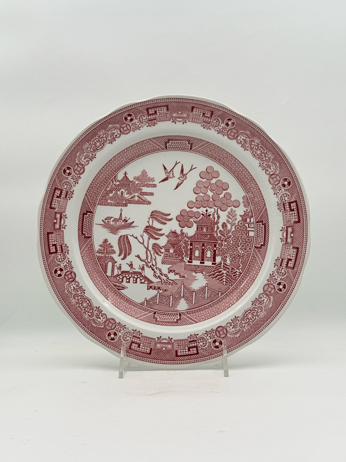 Spode Georgian Series Red Plates- Set Of 6