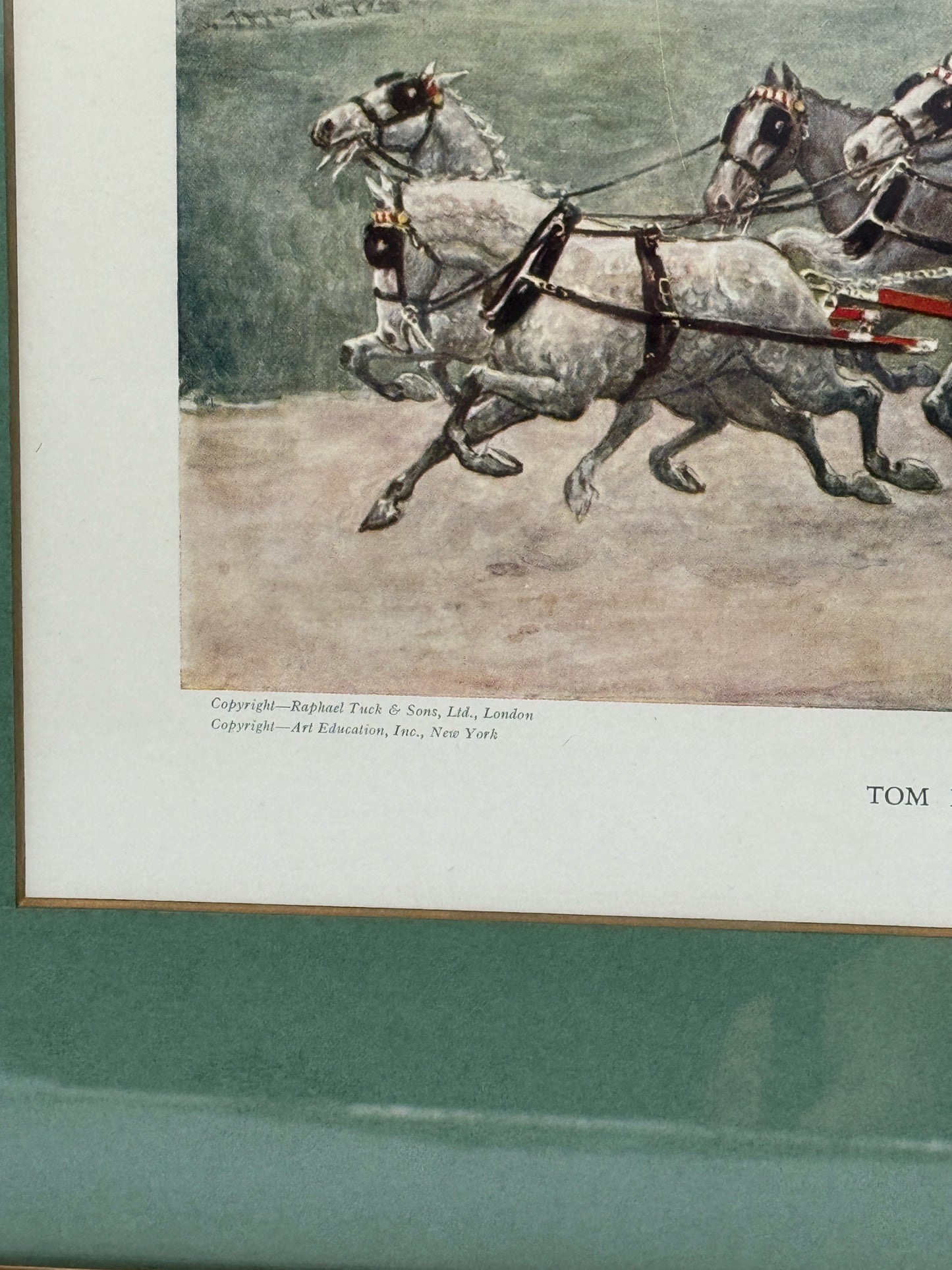 Ludovici "Tom Pinch Departs To Seek His Fortune" Framed Print