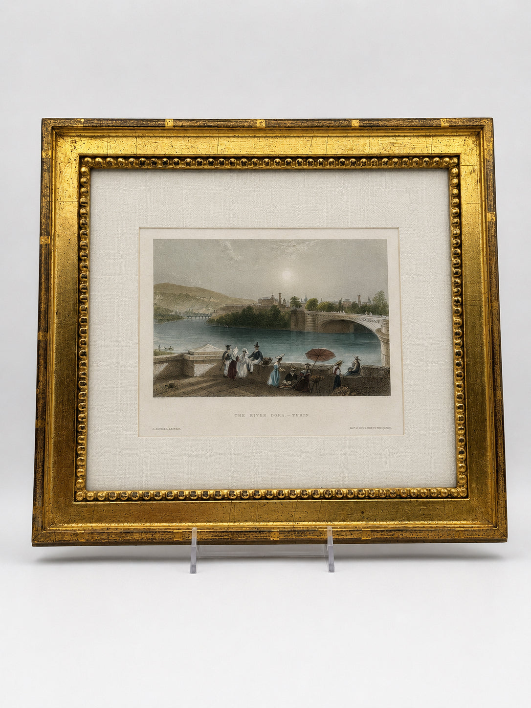 Hand Colored Set Of 5 European City Engravings