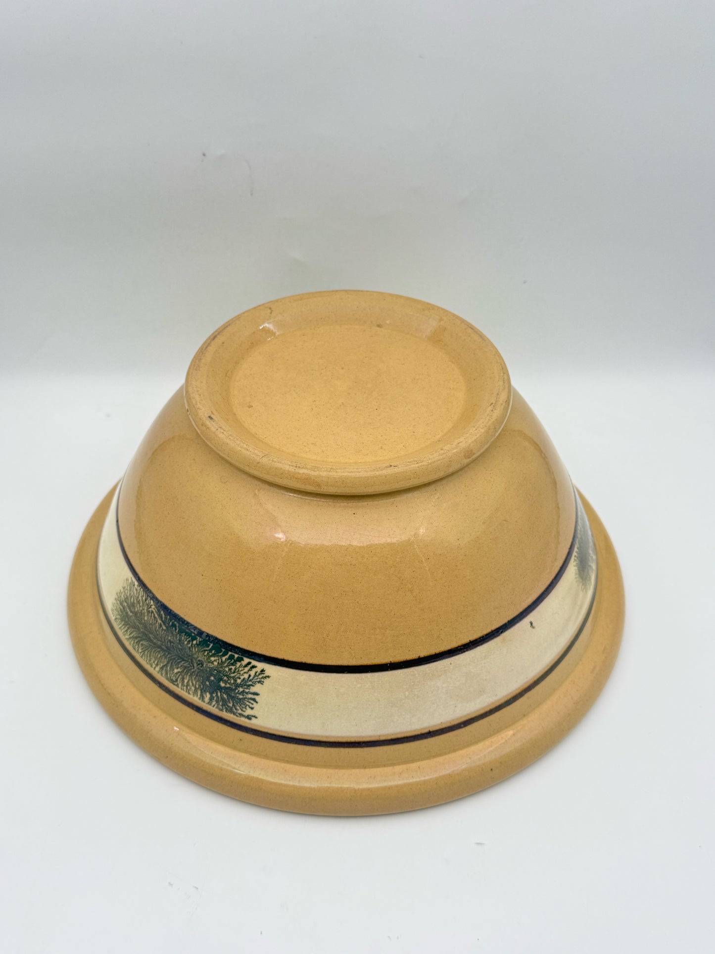 Antique Yellow Mocha Ware Bowl