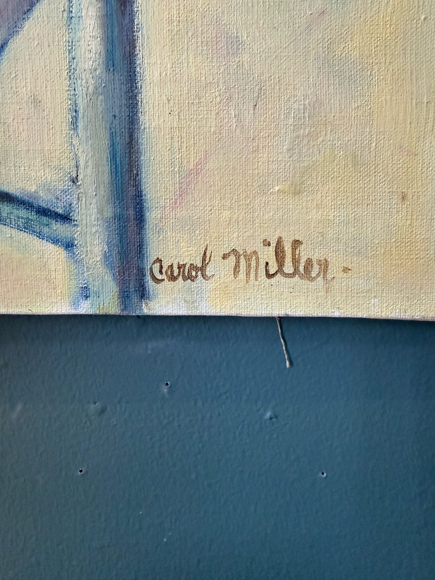 Framed Floral Still Life Painting By Carol Miller