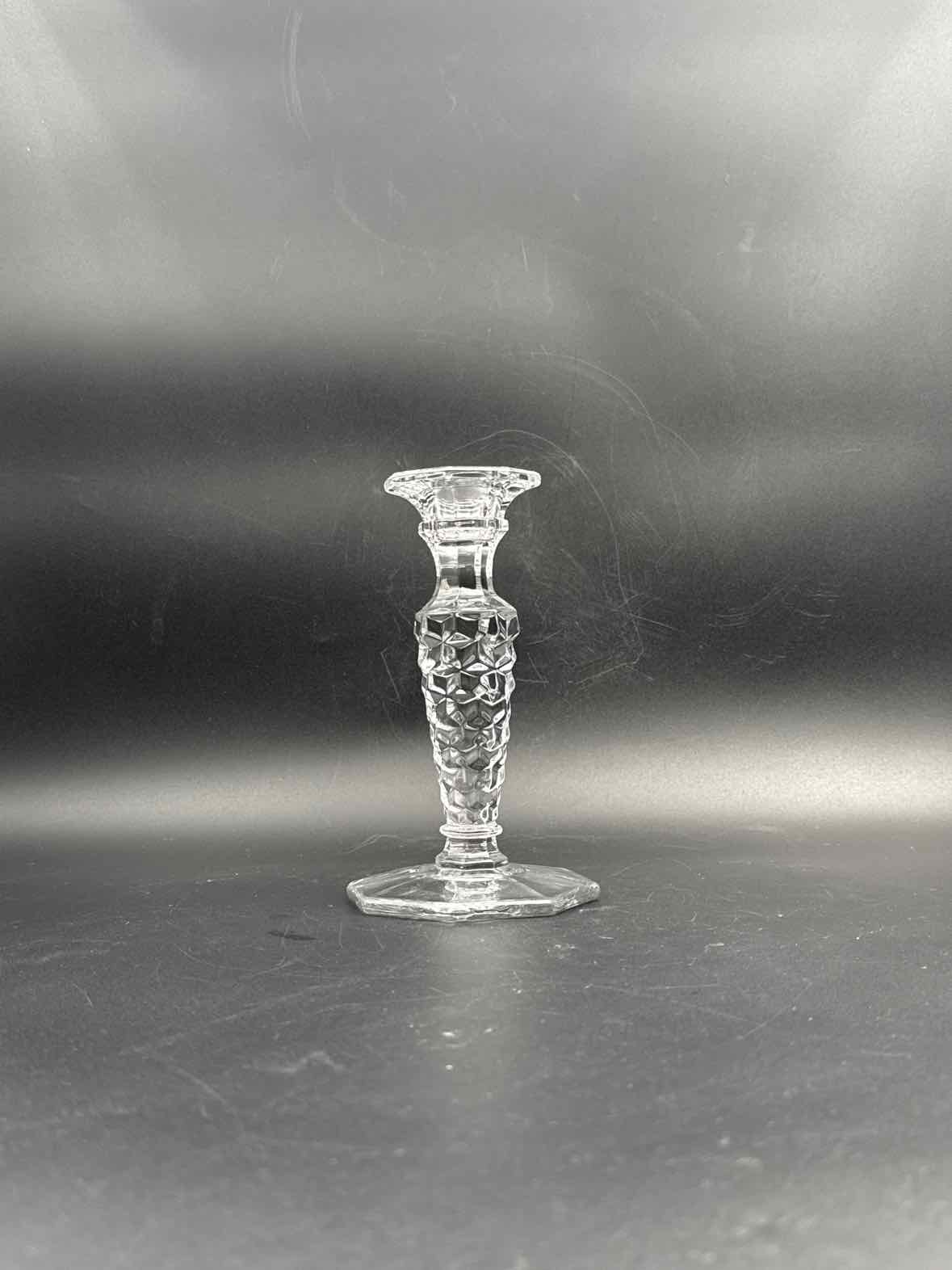 Vintage Fostoria Glass Matching Candlesticks