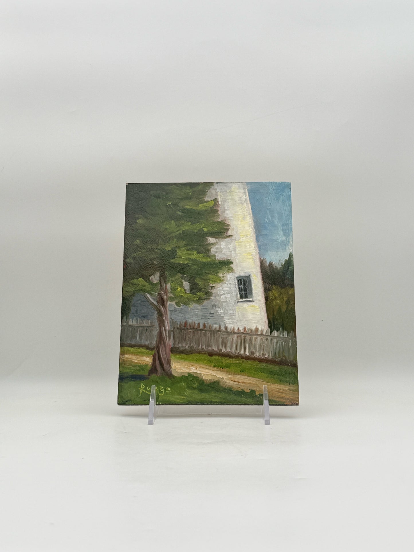 "Ocracoke Lighthouse" By Bernie Rosage Oil On Panel