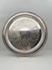 Rogers And Bros Pierced Silverplate Tray