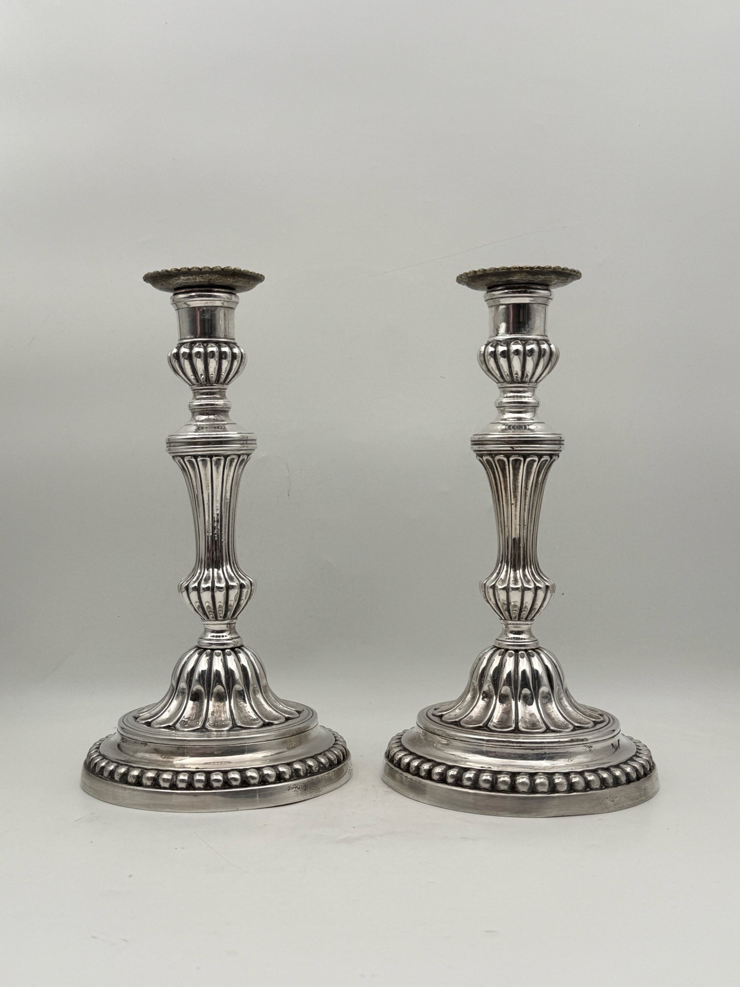 Pair Of Vintage Silverplate Candlesticks