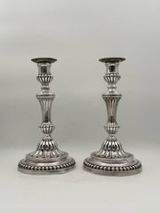Pair Of Vintage Silverplate Candlesticks