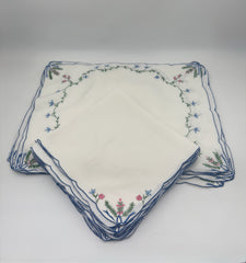 Set Of Ten White Napkins And Placemats