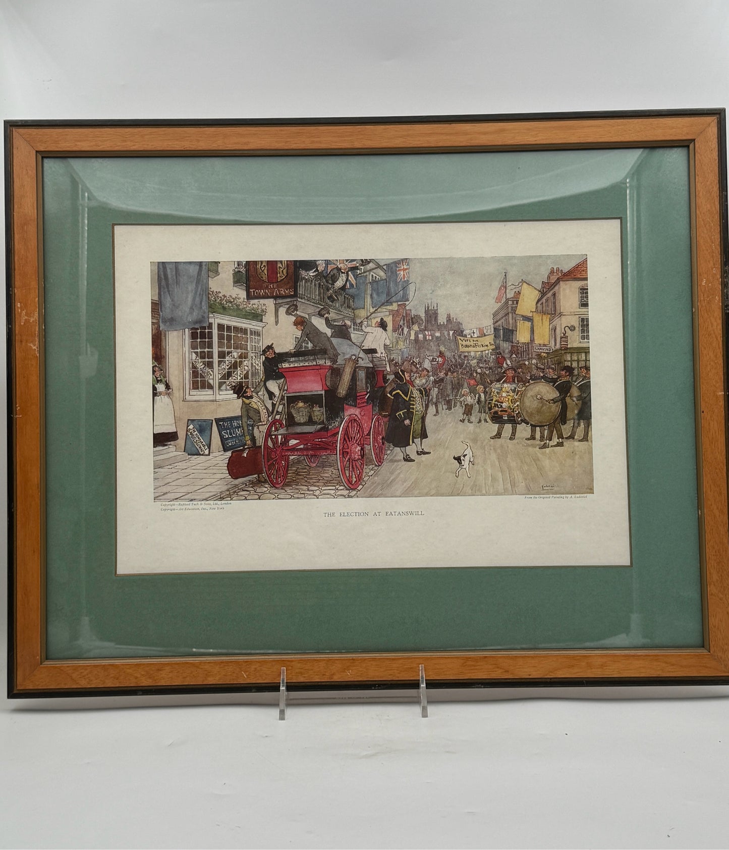 Ludovici "The Election At Eastonville" Framed Print