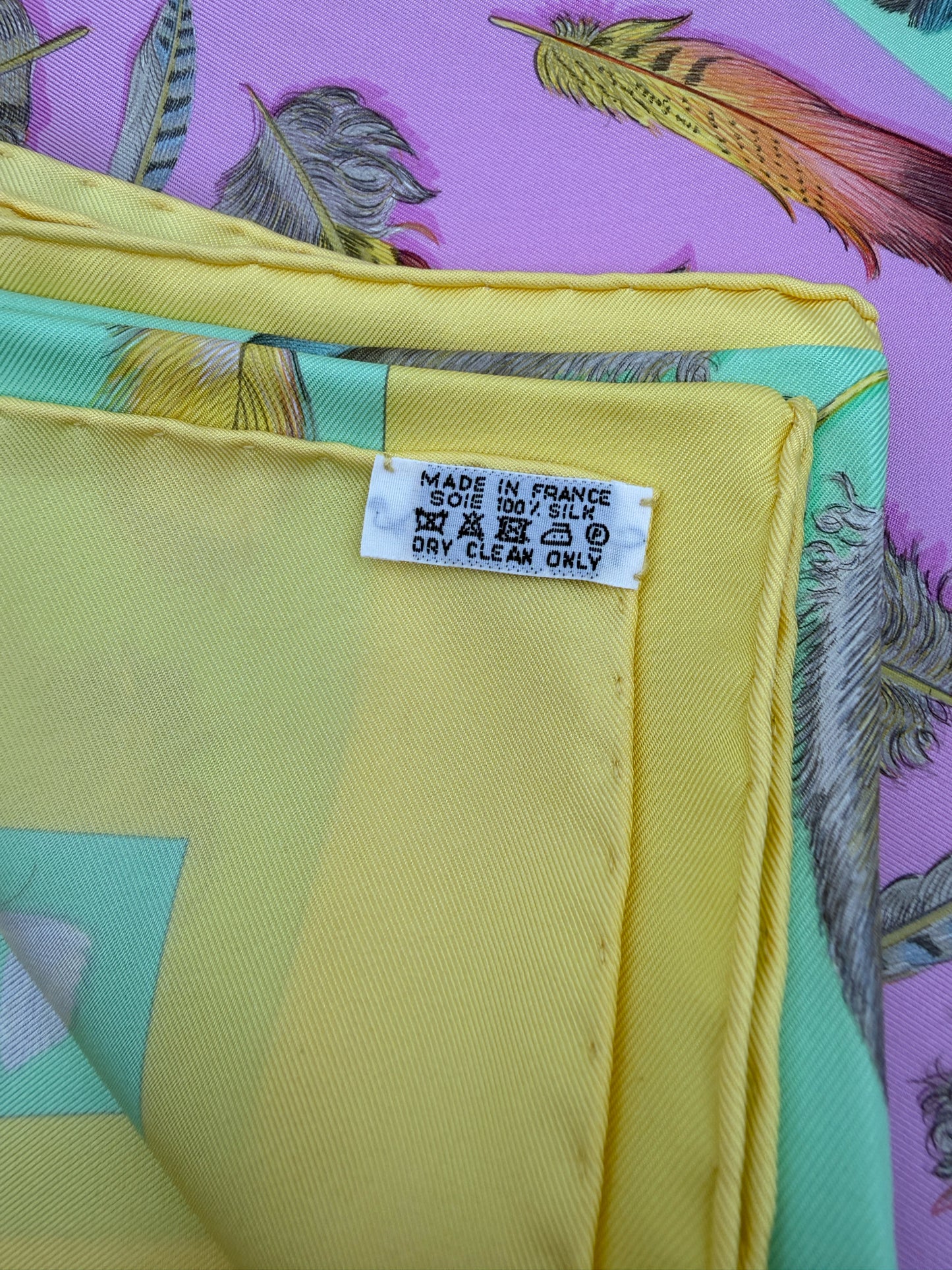 Hermes "Plumes II" Scarf  By Henri de Linares