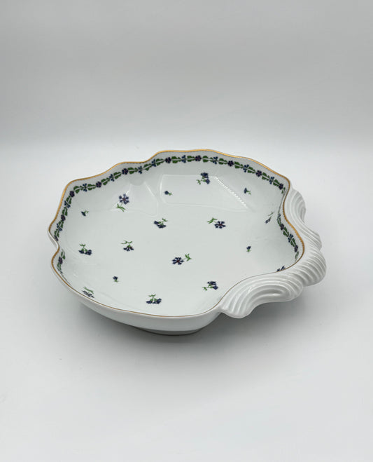 Tiffany & Co. “Villandry” Open Serving Bowl – Limoges, France – 11" with Scroll Handle