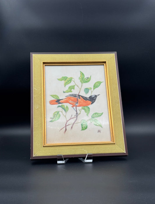 1972 Bird Plaque Series No. 16 – Hand-Painted Porcelain by Talusznsky – West Germany
