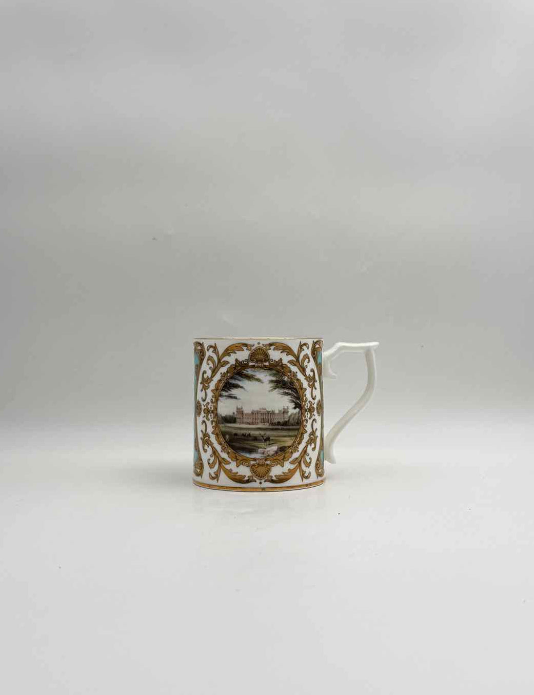 Blenheim Palace British The Palace Collection Blue & Gold Mug England